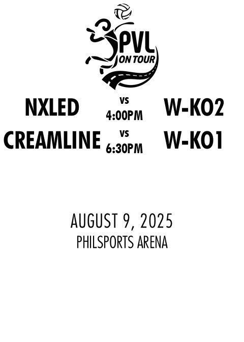 PVL ON TOUR: NXLED vs W-KO2 | CREAMLINE vs W-KO1
