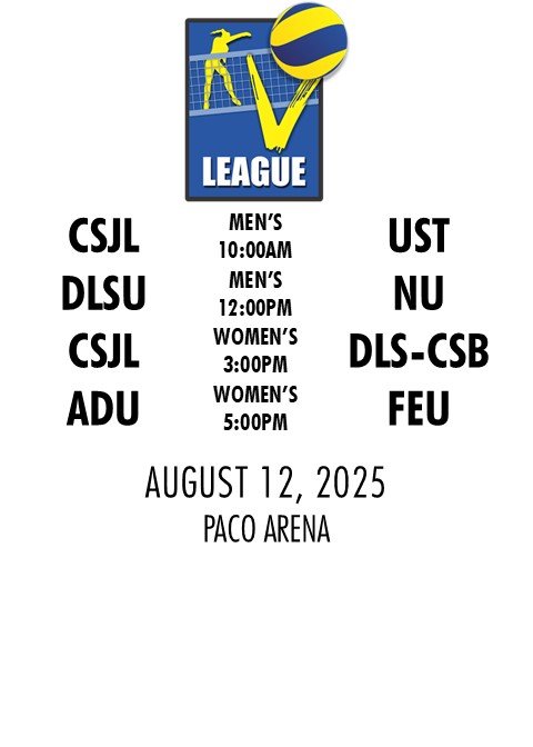 COLEGIO DE SAN JUAN DE LETRAN vs UNIVERSITY OF SANTO TOMAS | DE LA SALLE UNIVERSITY vs NATIONAL UNIVERSITY | COLEGIO DE SAN JUAN DE LETRAN vs DE LA SALLE-COLLEGE OF SAINT BENILDE | ADAMSON UNIVERSITY vs FAR EASTERN UNIVERSITY