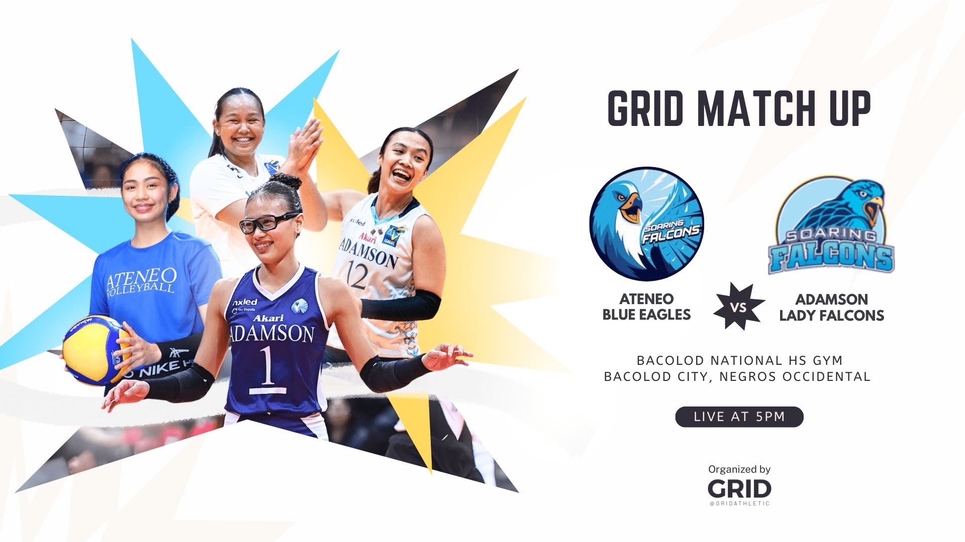 GRID MATCH UP: ATENEO BLUE EAGLES vs ADAMSON LADY FALCONS