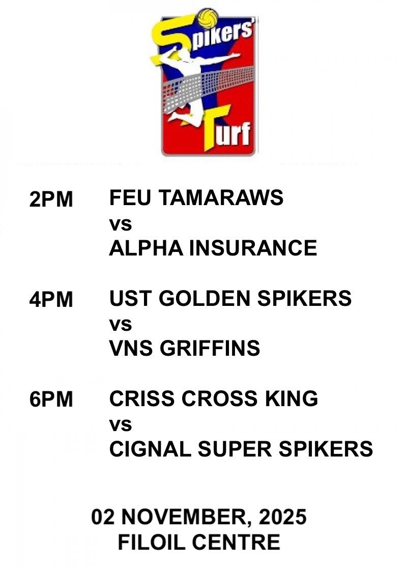 FEU TAMARAWS vs ALPHA INSURANCE PROTECTORS | UST GOLDEN SPIKERS vs VNS GRIFFINS | CRISS CROSS KING CRUNCHERS vs CIGNAL SUPER SPIKERS