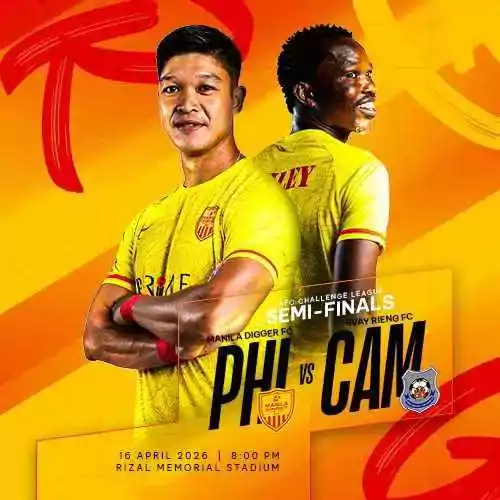 AFC CHALLENGE LEAGUE: MANILA DIGGER FC vs. PREAH KHAN REACH SVAY RIENG FC