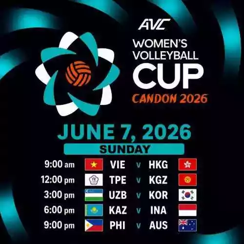 AVC WOMEN'S CUP 2026: VIE v HKG, TPE V KGZ, UZB v KOR, KAZ v INA and PHI v AUS