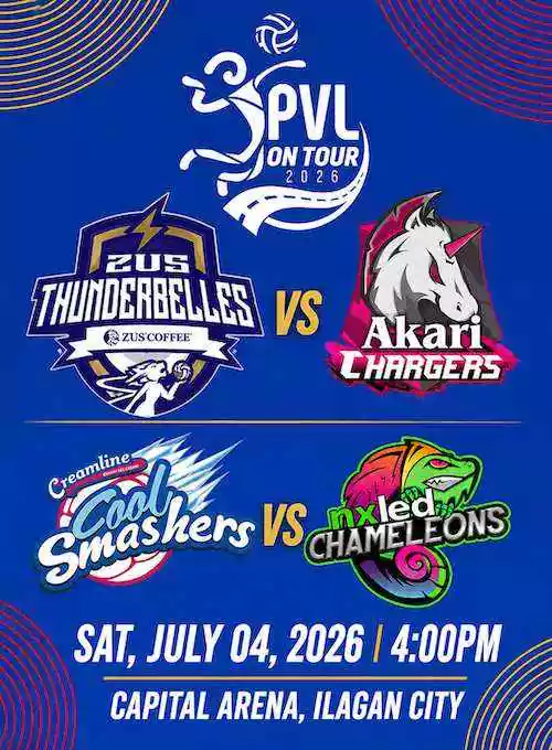PVL ON TOUR 2026 IN ILAGAN: ZUS COFFEE v AKARI and CREAMLINE v NXLED