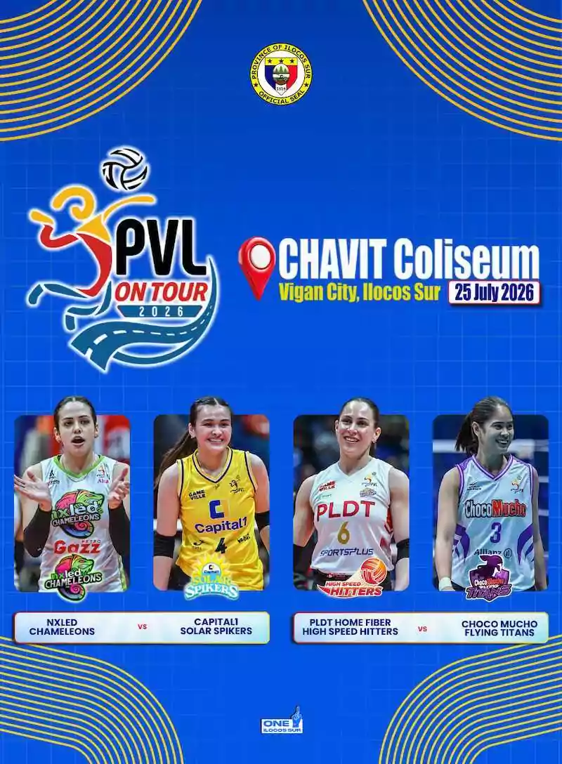 PVL ON TOUR 2026 IN VIGAN: NXLED v CAPITAL1 and PLDT v CHOCO MUCHO 