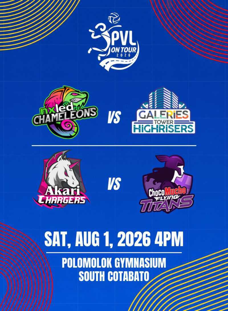 PVL ON TOUR 2026 IN POLOMOLOK: NXLED vs GALERIES TOWER and AKARI vs CHOCO MUCHO