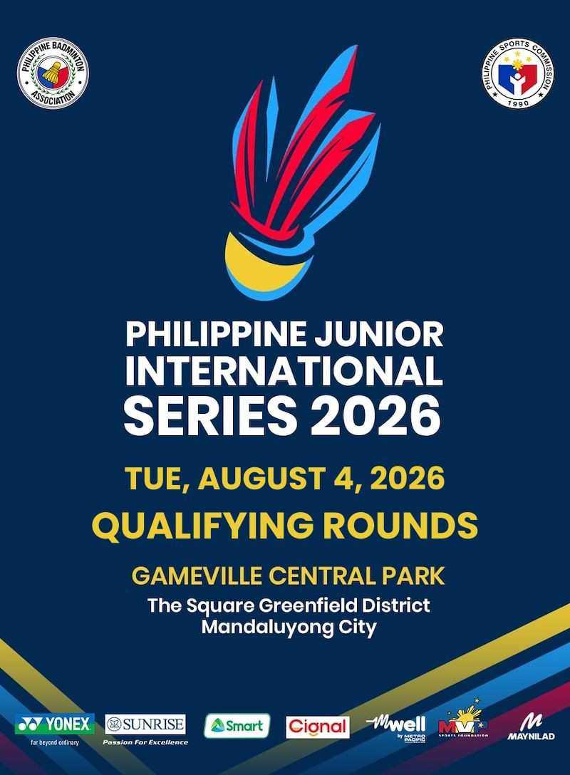 PHILIPPINE JUNIOR INTERNATIONAL SERIES 2026 QUALIFYING ROUNDS
