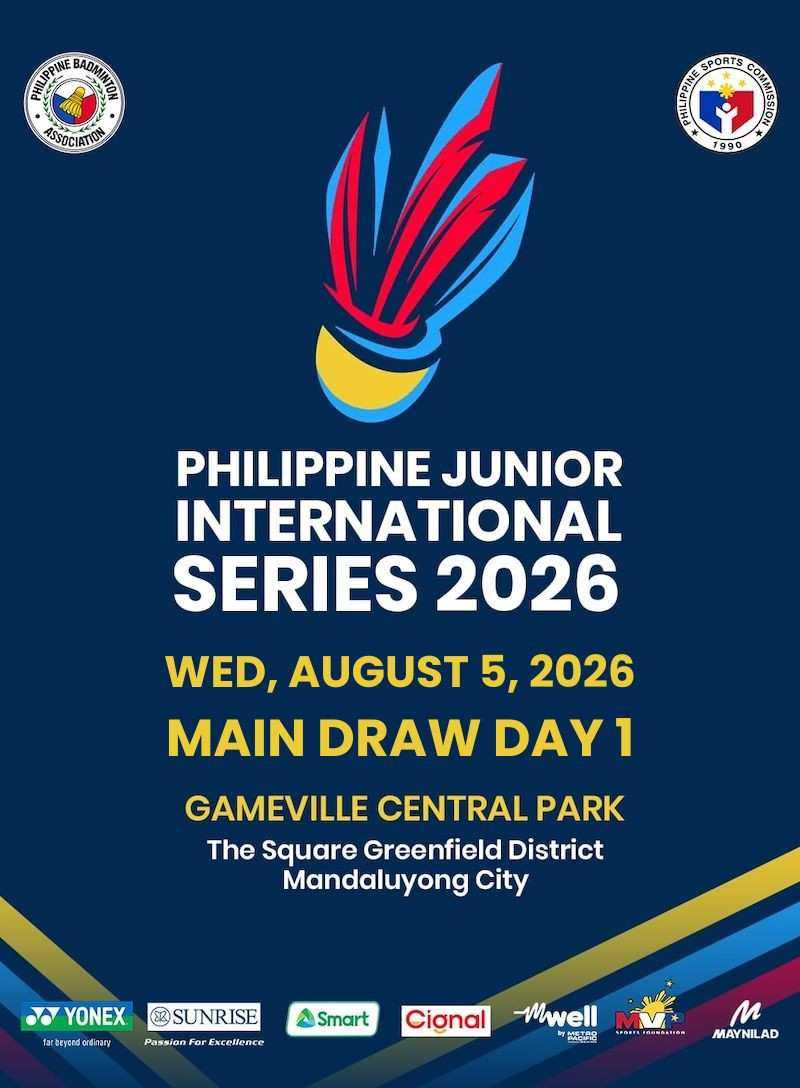 PHILIPPINE JUNIOR INTERNATIONAL SERIES 2026 MAIN DRAW DAY 1