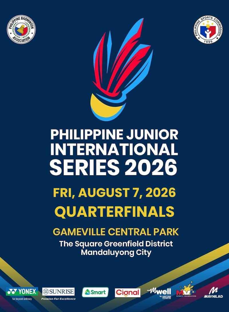PHILIPPINE JUNIOR INTERNATIONAL SERIES 2026 QUARTERFINALS