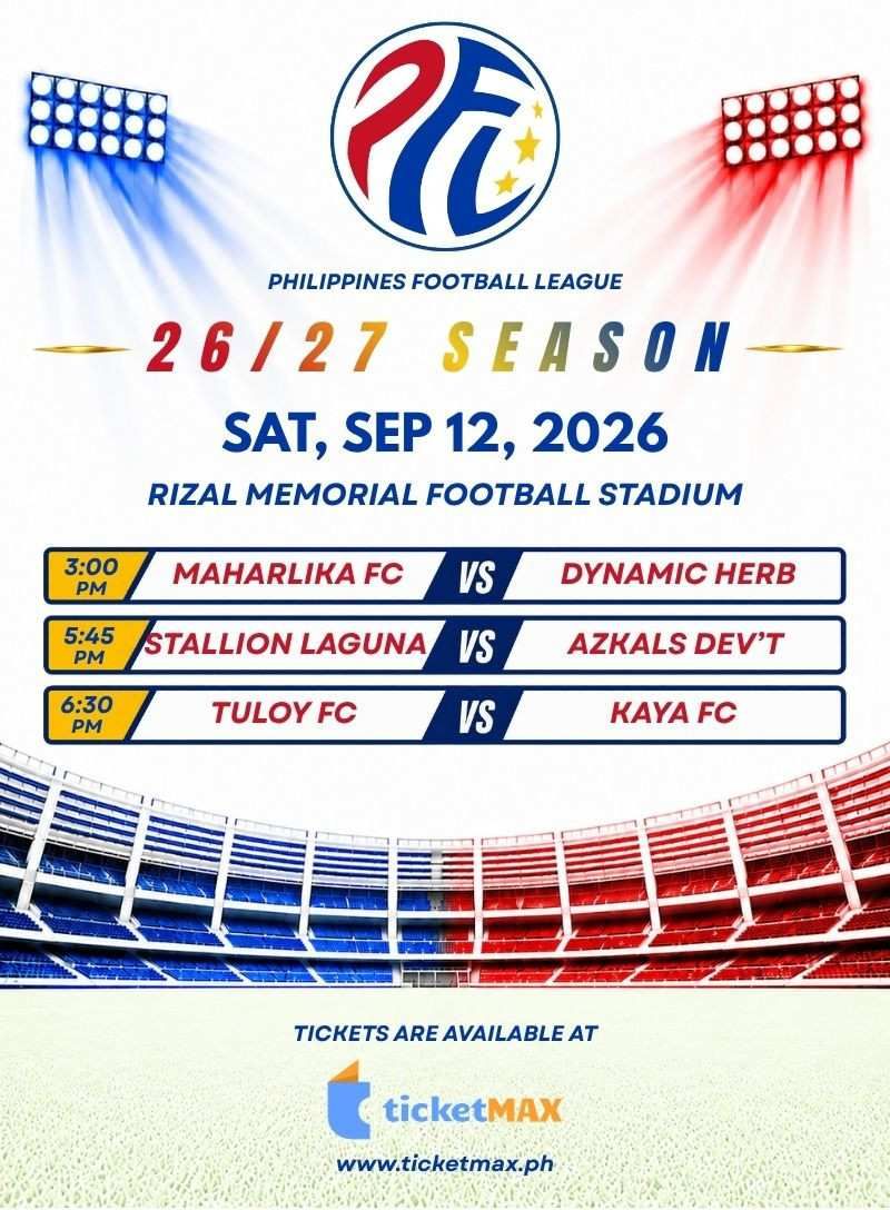 PFL 26/27: MAHARLIKA FC vs DYNAMIC HERB CEBU FC, STALLION LAGUNA FC vs AZKALS DEVELOPMENT CLUB, TULOY FC vs KAYA FC - ILOILO